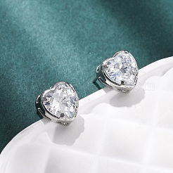 Серьги-гвоздики из циркония&nbsp;EJEW-C174-02A-P