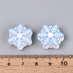 Окрашенные распылением деревянные бусины Schima WOOD-T032-43