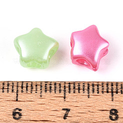 Перламутровые непрозрачные акриловые бусины SACR-T035-13M