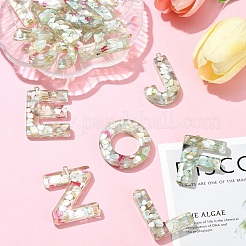 26шт 26 стиля прозрачные подвески из эпоксидной смолы CRES-YW0002-28N