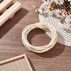 10м 4 шт. круглых полосок натурального ротанга AJEW-WH0696-024A