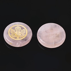 Природного розового кварца кабошонов G-S375-009B