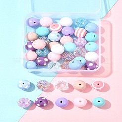 Круглые наборы для изготовления украшений из акрила и смолы своими руками DIY-FS0007-63