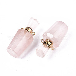 Граненый природный розовый кварц подвески&nbsp;LS-G-T131-14G