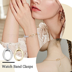 8 шт. 2-х цветные латунные кольца для пружинных затворов KK-BC0015-06