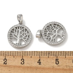 Подвески из латуни с микропаве из циркония KK-R210-21P-01