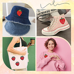 18 шт. 3 стиля тканевой вышивки нашивки на ткань приклеиваемые/пришиваемые PATC-CP0001-09A