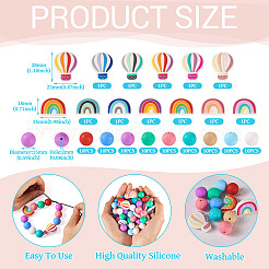 Пищевые экологически чистые силиконовые фокусные бусины&nbsp;SIL-TA0002-49