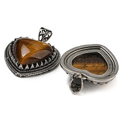 Природных тигровый глаз подвески&nbsp;G-A095-01AS-07