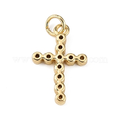 Латунные микропаве прозрачные подвески с фианитом KK-WH0035-71