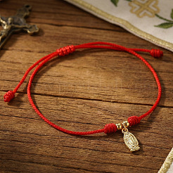 Armbänder mit Marienanhänger aus Edelstahl 304&nbsp;LS-WH3603