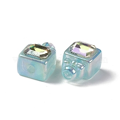 УФ-покрытие радужными переливающимися акриловыми бусинами&nbsp;X-PACR-M003-14