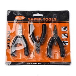 Набор из 3 шт. плоскогубцев из нержавеющей стали для ювелирных изделий PT-C002-01