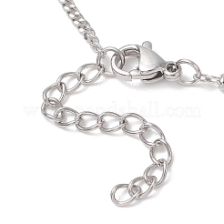 Изготовление ожерелий-слайдеров из нержавеющей стали 304&nbsp;AJEW-JB01530