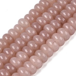 Chapelets de perles de jade blanche naturelle&nbsp;G-Q613-01F-33
