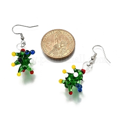 Ручной работы Lampwork болтающийся серьги EJEW-TA00664