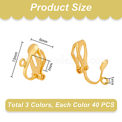 Латунные клипсы серьги FIND-PH0002-55A