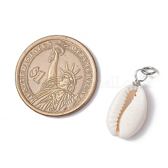 Подвески из натуральной каури&nbsp;PALLOY-JF03711-02