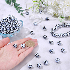 100 шт. Непрозрачные акриловые бусины&nbsp;MACR-SC0002-47