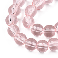 Прозрачные стеклянные бусины GLAA-T032-T6mm-10