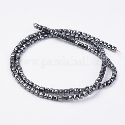 Non magnetici perle ematite sintetico fili&nbsp;G-F396-34-4x4mm