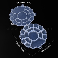 17 сетка для цветочных пластиковых контейнеров для бисера AJEW-YWC0001-06