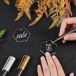 Наборы для самостоятельного изготовления шестигранных акриловых заготовок для брелоков-подвесок&nbsp;DIY-BC0001-61P