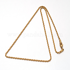 Collane con catena in corda di acciaio inossidabile 304&nbsp;LS-NJEW-I065-20C