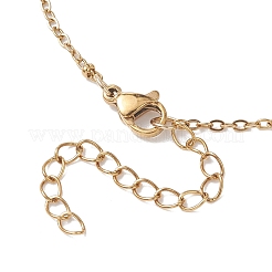 Изготовление ожерелий-слайдеров из кабельной цепи из нержавеющей стали 304&nbsp;AJEW-JB01511-01