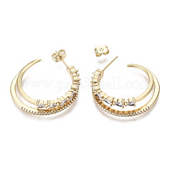 Серьги-гвоздики из циркония EJEW-N015-11-NF