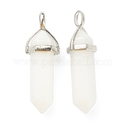 Pendentifs en jade blanc naturel&nbsp;X-G-M378-01P-A12