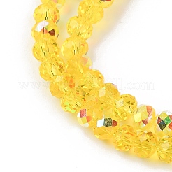Chapelets de perles en verre transparent électrolytique&nbsp;EGLA-A046-01A-19