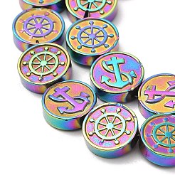 Гальванизировать синтетические немагнитных гематита бусы пряди&nbsp;G-E602-02