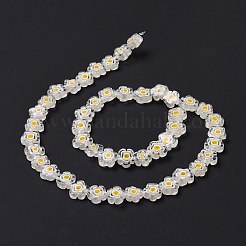Millefiori a mano fili di perline di vetro&nbsp;X-LAMP-J035-10mm-48