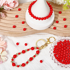 Непрозрачные акриловые бусины&nbsp;MACR-SP0001-85B