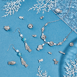 142 pièces 16 styles de perles en alliage de zinc de style tibétain&nbsp;FIND-PH0062-06