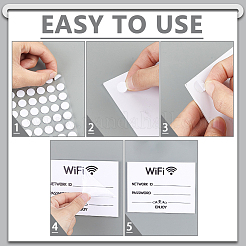 4 Stück Acryl-Drahtlos-Passwortschild&nbsp;DIY-GA0009-54B