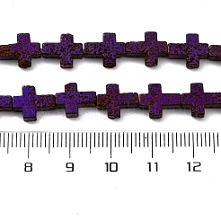 Гальванические бусины из натуральной лавы G-A256-A01-01F