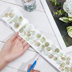 2 рулон 2-х цветных наклеек из мелованной бумаги DIY-GL0006-03