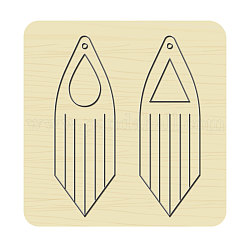 木材切断ダイ  鋼鉄で  DIYスクラップブッキング/フォトアルバム用  装飾的なエンボス印刷紙のカード  幾何学的模様  10x10x2.4cm