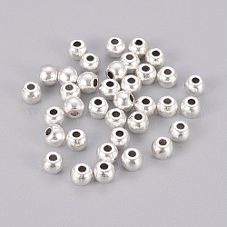 Tibetan Style Spacer Beads, Lead Free & Cadmium Free, Round, Antique Silver, about 5mm in diameter, hole: 1.5mm