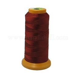 Hilo de coser de nylon, de color rojo oscuro, 0.8mm, aproximamente 180~220 m / rollo