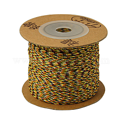 Filo di nylon tinto ecologico, colorato, colore oro, 0.8mm, circa 109.36 iarde (100 m)/rotolo