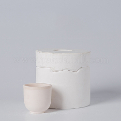 茶碗ジェッソ金型  モデリングツール  陶芸製作に  フローラルホワイト  100x105mm