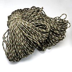 7 nucleo interno corde in poliestere e spandex, per la fabbricazione di braccialetti di corda, oliva, 4mm, circa 109.36 iarde (100 m)/fascio, 420~500g / bundle