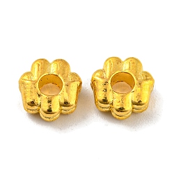 Legierung Tibetische Perlen, Bleifrei und cadmium frei, Blume, golden, 7.5x8x4 mm, Bohrung: 2.7 mm, ca. 1428 Stk. / 1000 g