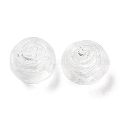Abalorios de acrílico transparentes, flor, Claro, 11x12x10.5mm, agujero: 3.8 mm, aproximamente 750 unidades / 500 g