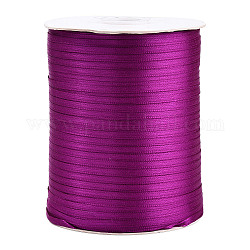 Ruban de satin double face, Ruban de polyester, violet, 1/8 pouce (3 mm) de large, environ 880yards / rouleau (804.672m / rouleau)
