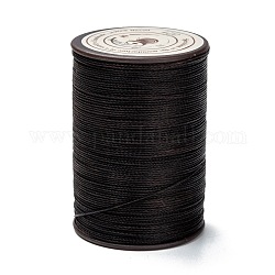 ラウンドワックスポリエステル糸ストリング  マイクロマクラメコード  ツイストコード  革縫い用  ダークコーヒー  0.45mm  約174.97ヤード（160m）/ロール