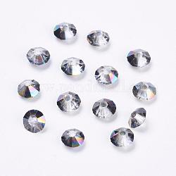 Imitation Austrian Crystal Beads, Grade AAA, Faceted, Bicone, Colorful, 4.5x2.5mm, Hole: 0.7~0.9mm